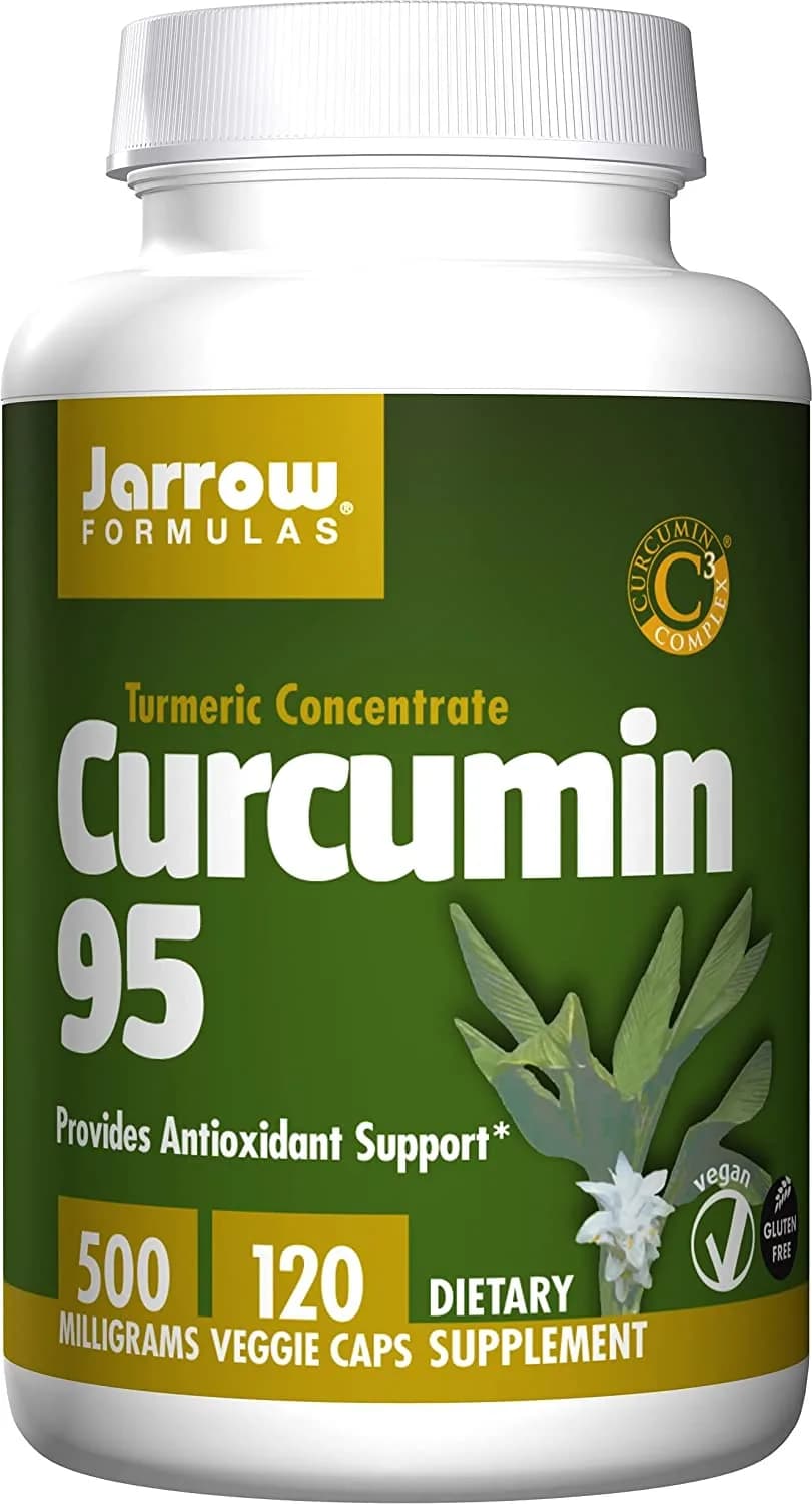 Jarrow Formulas Curcumin 95 500 mg - 120 Veggie Caps - Turmeric Extract to Provide Antioxidant Support - Up to 120 Servings الكركمين 95% ، 120 كبسولة نباتية