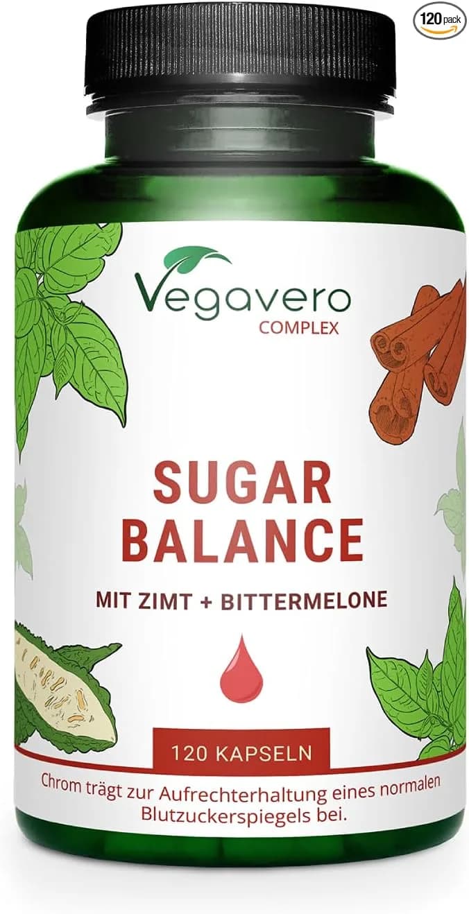 Sugar Balance Complex Blood Glucose Metabolism, 120 Vegan Capsules by Vegavero