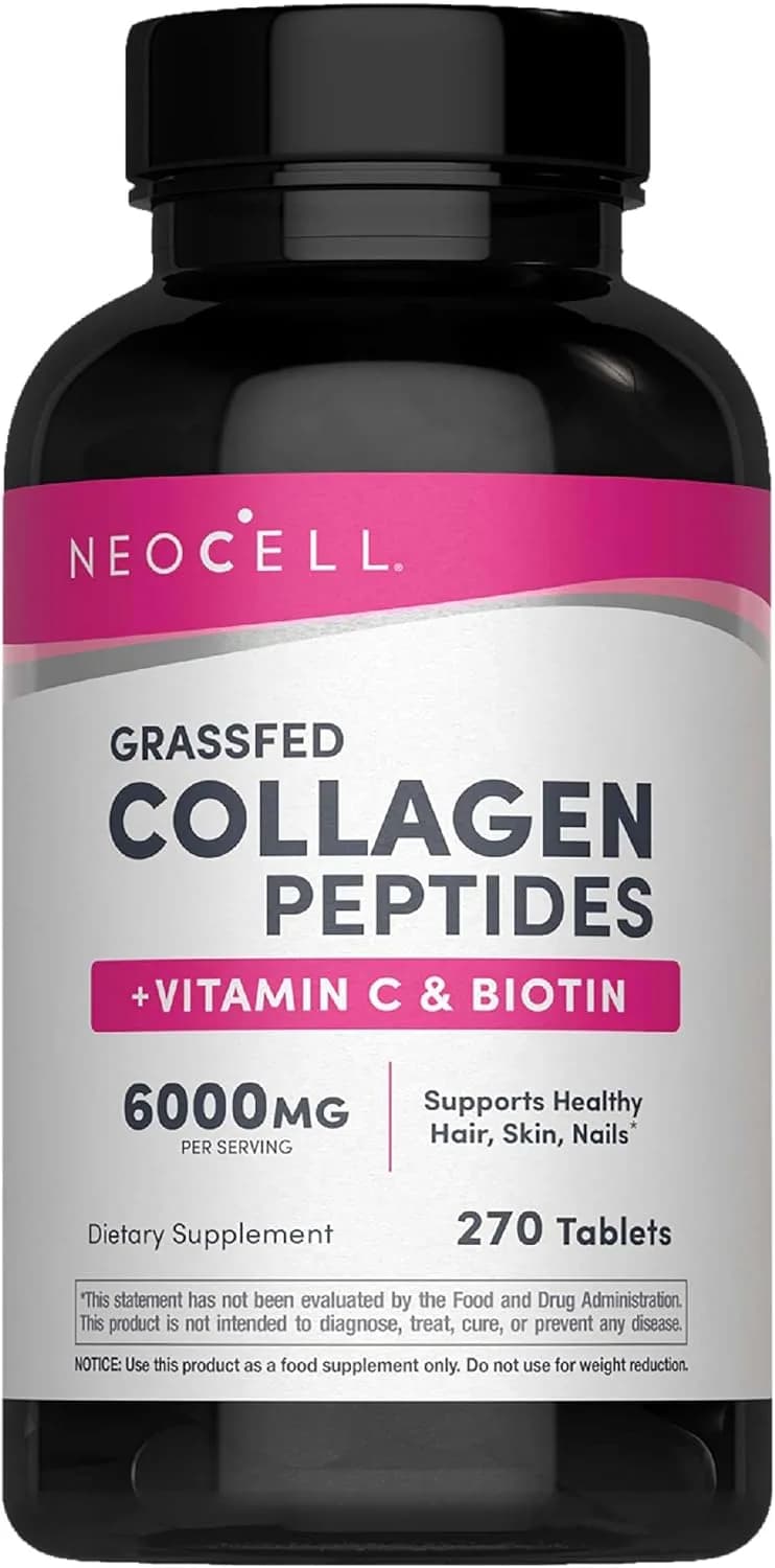 NeoCell Super Collagen Peptides + Vitamin C & Biotin, 270 Tablets