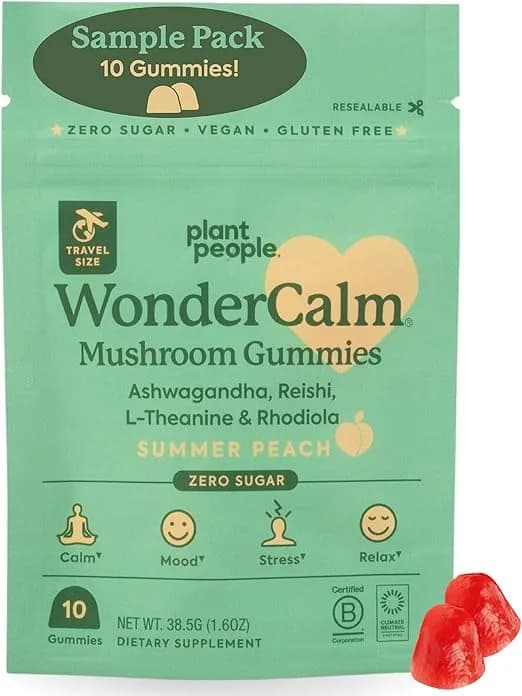 WonderCalm Ashwagandha, 10 Gummies by Plant People