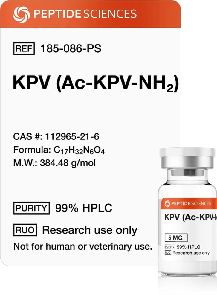 KPV (Ac-KPV-NH2), 5 mg by Peptide Sciences