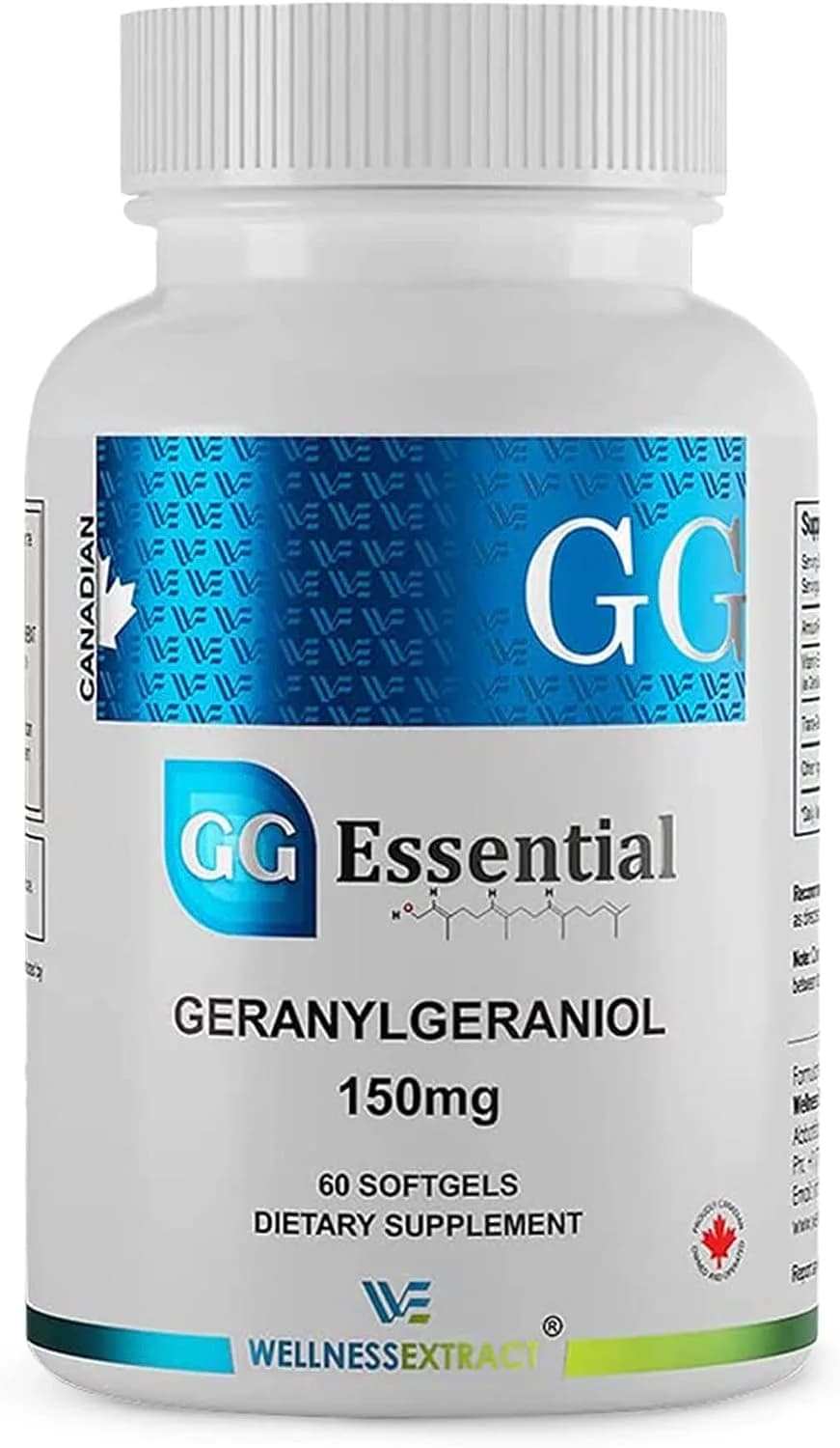 Wellness Extract GG Essential Annatto Derived Dietary Supplement for Statin Users, Pack of 60 Softgels Capsules 150mg