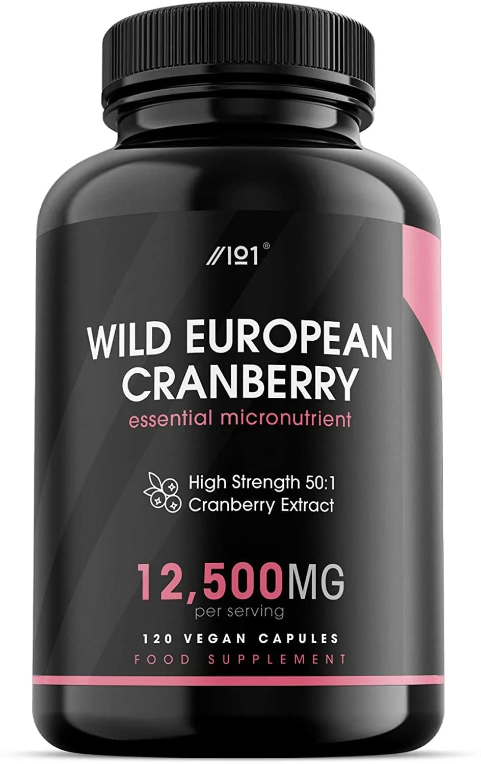 ALPHA01 Wild Cranberry Extract - 12,500mg - High Strength 50:1 Cranberry Extract, 120 Vegan Capsules - No Additives — Non-GMO, Gluten Free. مسحوق الكرانبيرى 12500 مجم للجرعة، عالى التركيز ، بنسبة استخلاص 1 : 50، 120 كبسولة نباتية، بدون إضافات