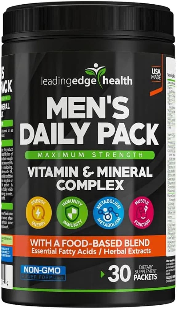 Leading Edge Health Men's Daily Pack Multivitamin & Mineral Complex by Leading Edge Health