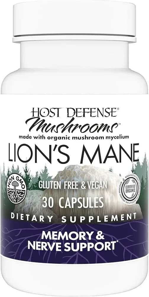 Lion's Mane Brain Health Focus & Memory, 30 Capsules by Host Defense