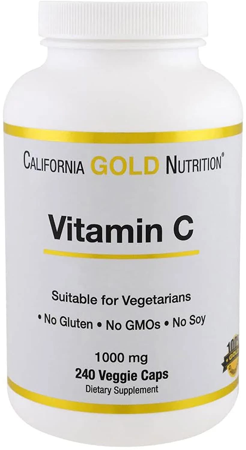 California Gold Nutrition Gold C Vitamin C – 1000mg – 240 Veggie Capsules