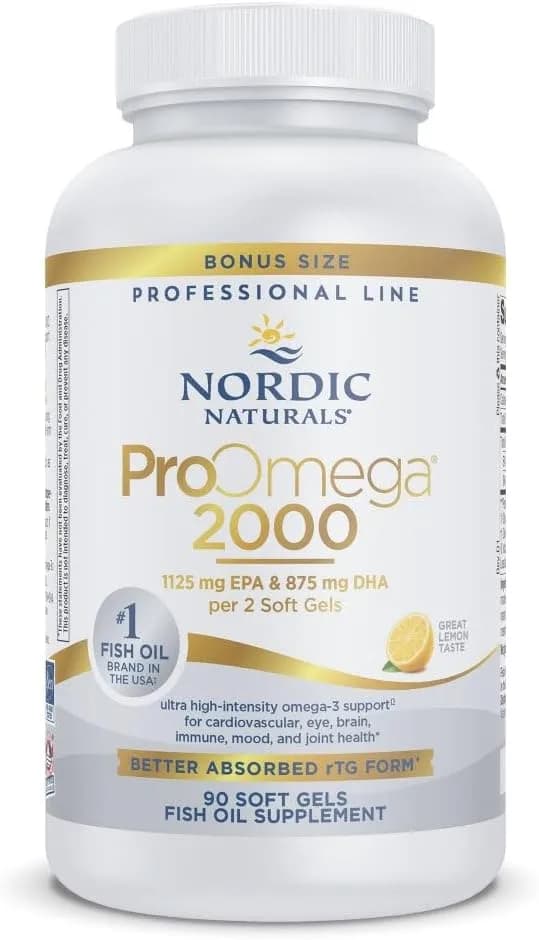 Nordic Naturals ProOmega 2000, Lemon Flavor | 90 Soft Gels