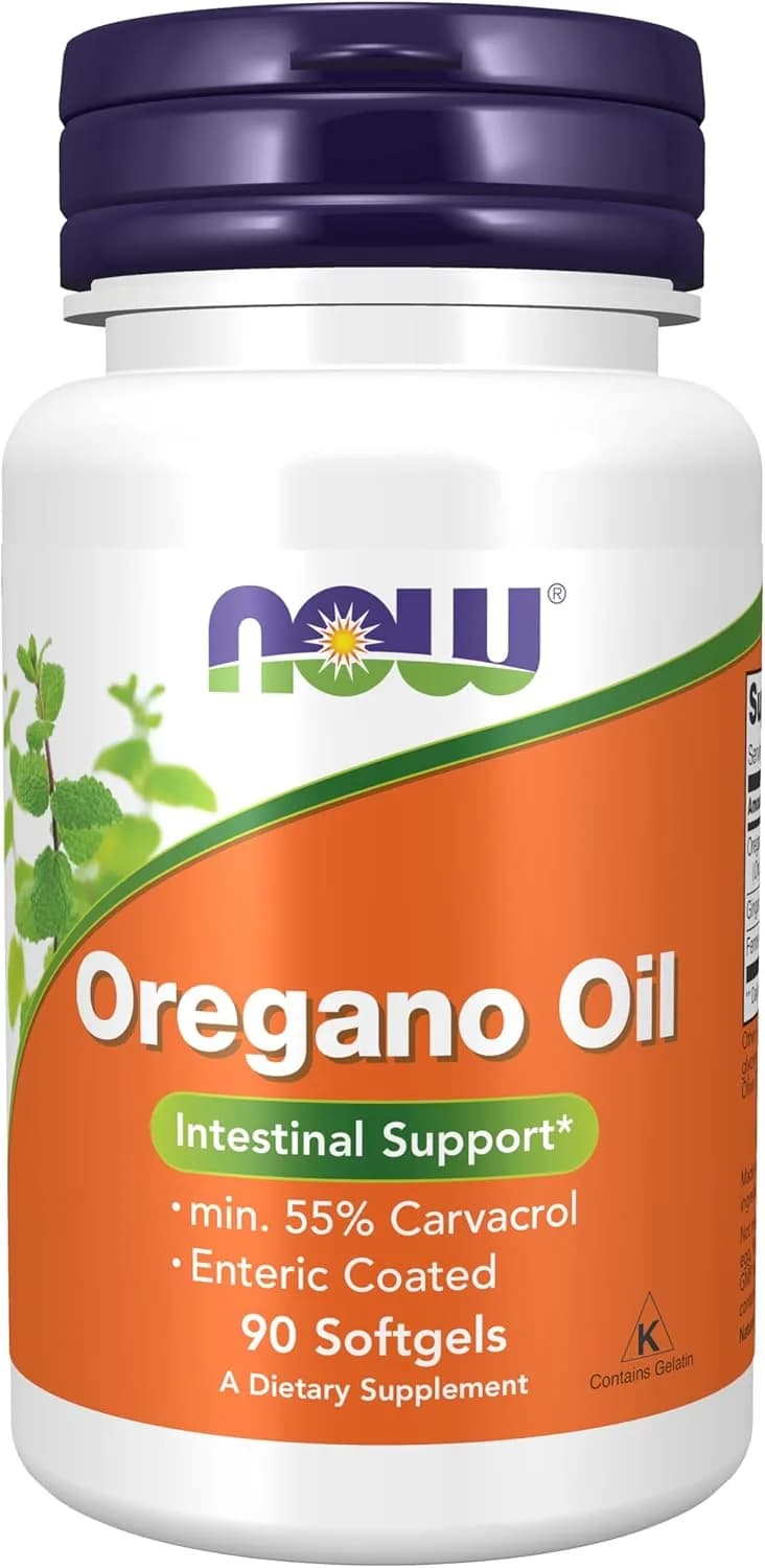 NOW Foods Oregano Oil with Ginger and Fennel Oil | Supports Intestinal Microbial Balance | 90 Softgels
