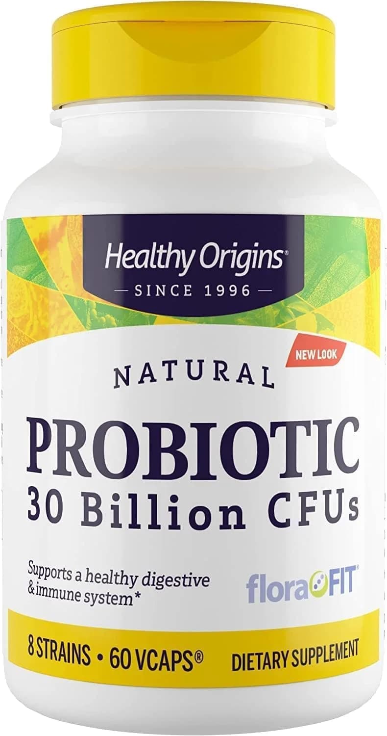Probiotic CFUs Supports Gut Health, 30 billion, 60 Veg Capsules by Healthy Origins