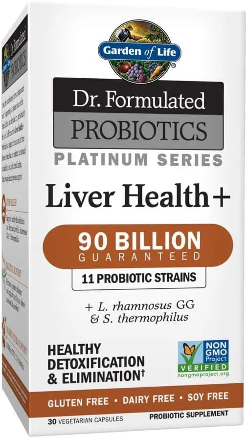 Garden of Life Platinum Series Liver Health+, 90 billion CFU, 30 Capsules by Garden of Life