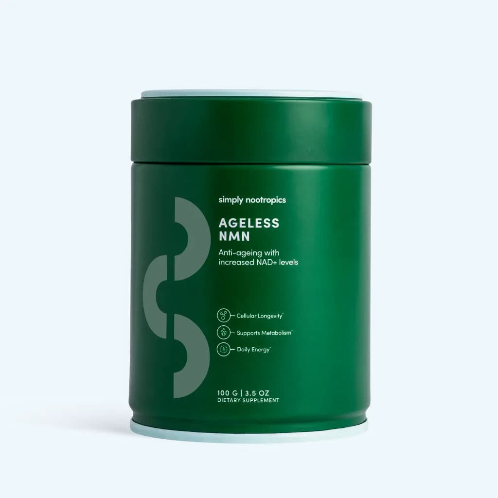 Simply Nootropics – NMN Powder 100g | Pharmaceutical-Grade NAD⁺ Precursor for Cellular Energy & Longevity Support
