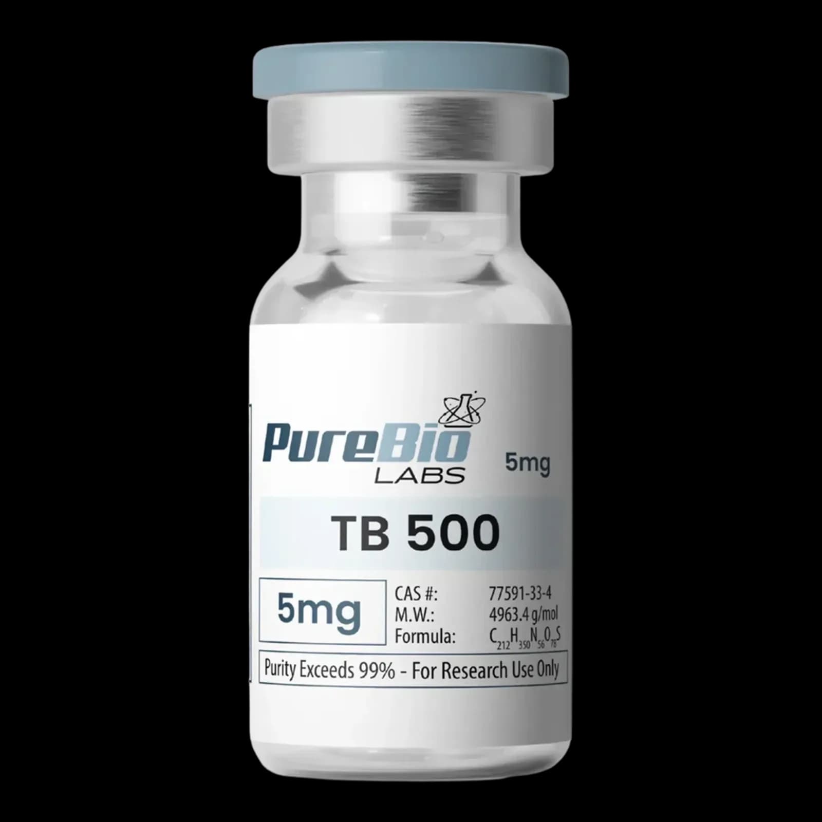 TB-500 Vial Tissue Recovery Peptide, 5 mg by pure bio labs