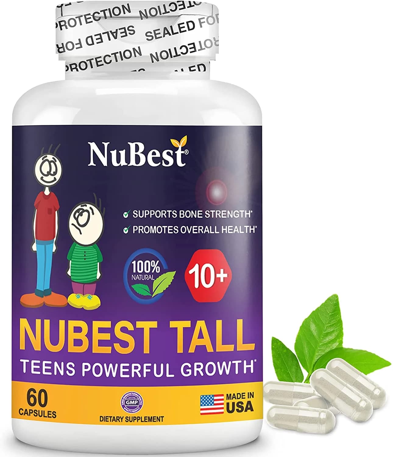 NuBest NuBest Tall 10+ Advanced Growth Formula for Children, 60 Capsules