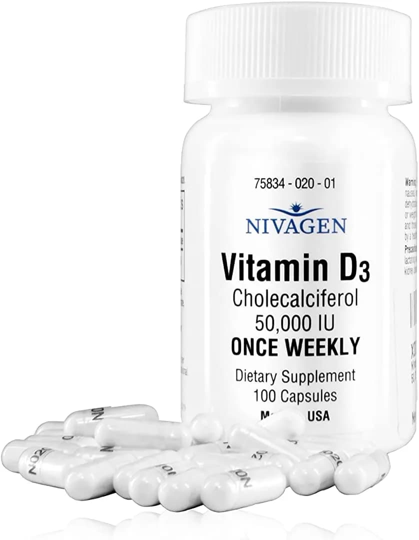 Vitamin D3 (100), 50000 IU by Nivagen Pharmaceuticals Inc