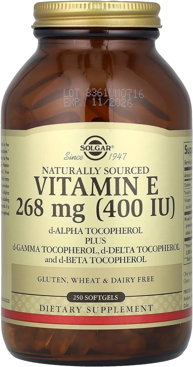 Vitamin E (400 IU), 268 mg, 250 Softgels by Solgar
