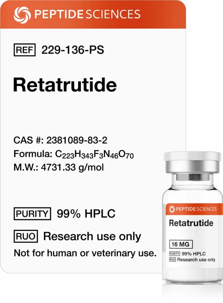 Retatrutide Multi-Target Peptide for Advanced Metabolic, 16 mg by Peptide Sciences