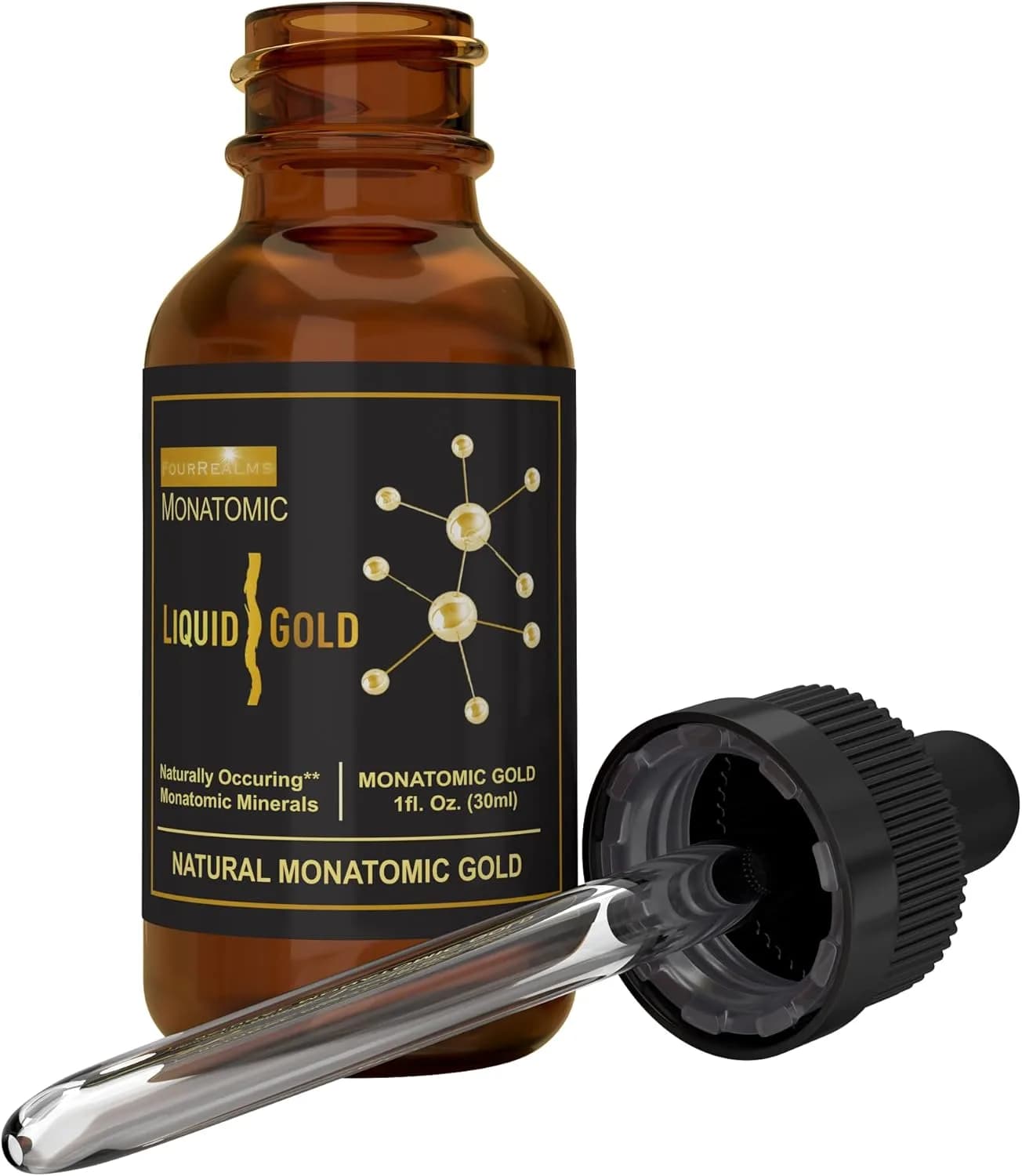 Liquid Gold ORMUS Monoatomic Gold M-State Minerals, 1 oz