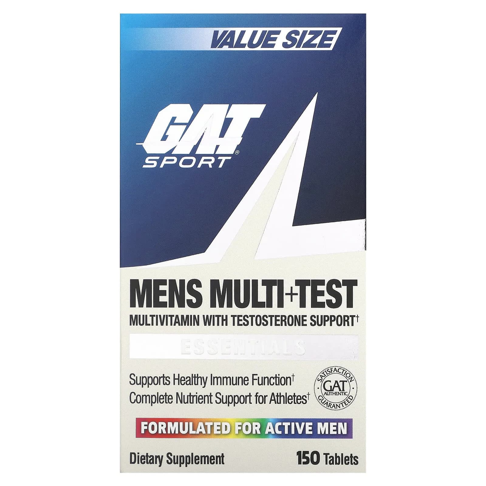 Mens Multi + Test, 150 Tablets by GAT Sport