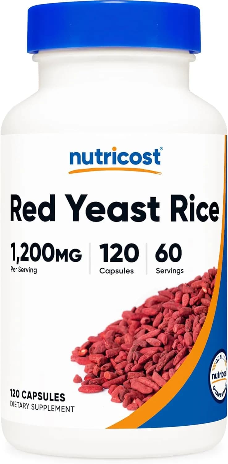 Nutricost, Red Yeast Rice 1200mg, 120 Capsules