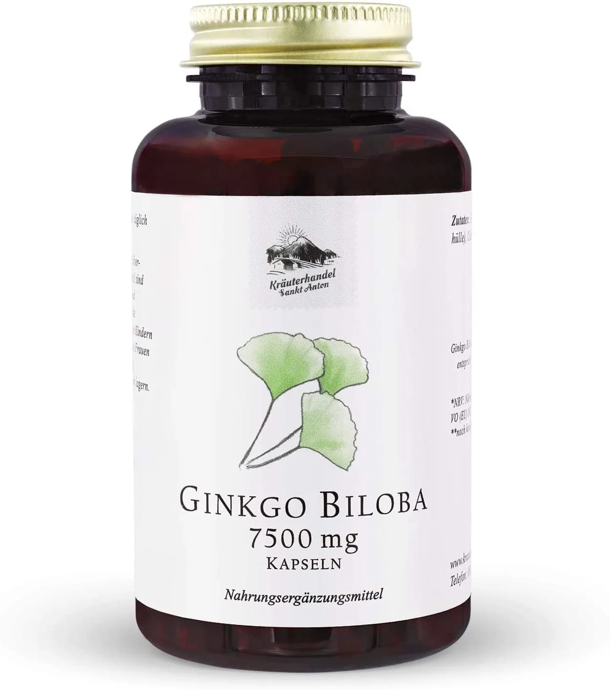 Saint Anton Ginkgo Biloba 7500 Supra, 360 Capsules