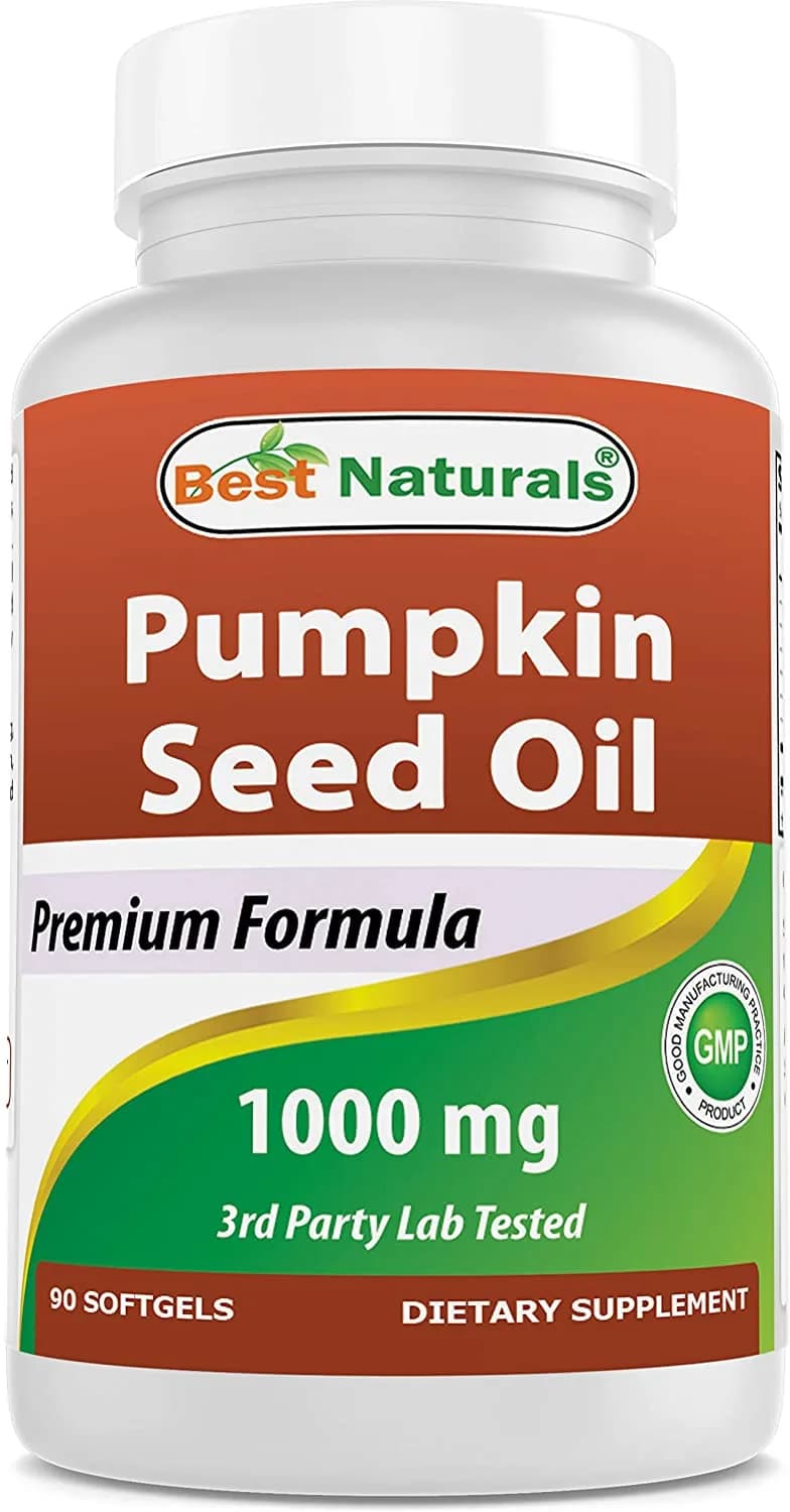 Pumpkin Seed Oil, 1000 mg, 90 Softgels by Best Natural's
