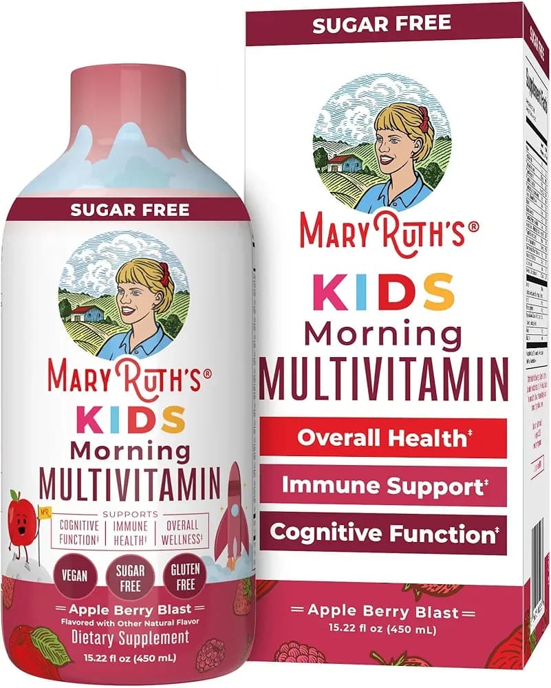 Kids Liquid Multivitamin Immune & Cognitive Support, 450 mL by MaryRuth Organics