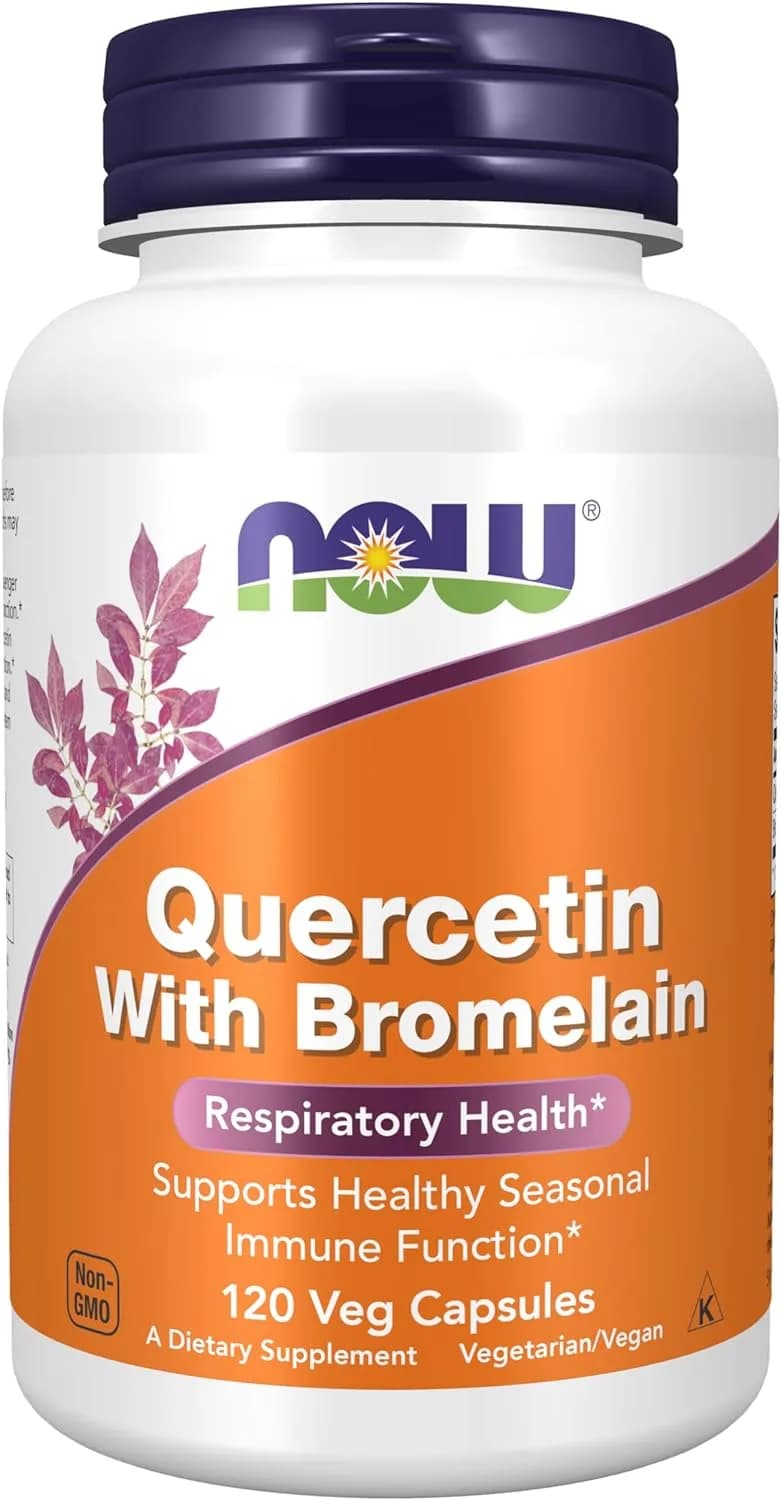 NOW Quercetin with Bromelain, 120 Veg Capsules