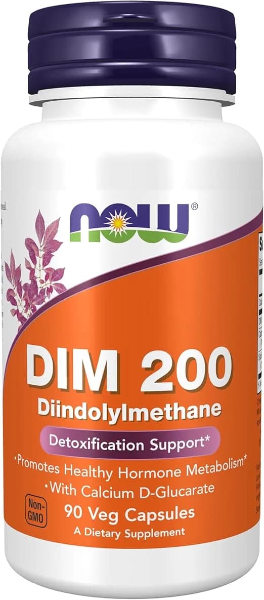 DIM 200 with Calcium D-Glucarate Hormone Metabolism, 90 Veg Capsules by NOW