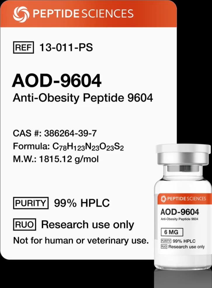Peptide Sciences AOD9604, 6 mg by Peptide Sciences