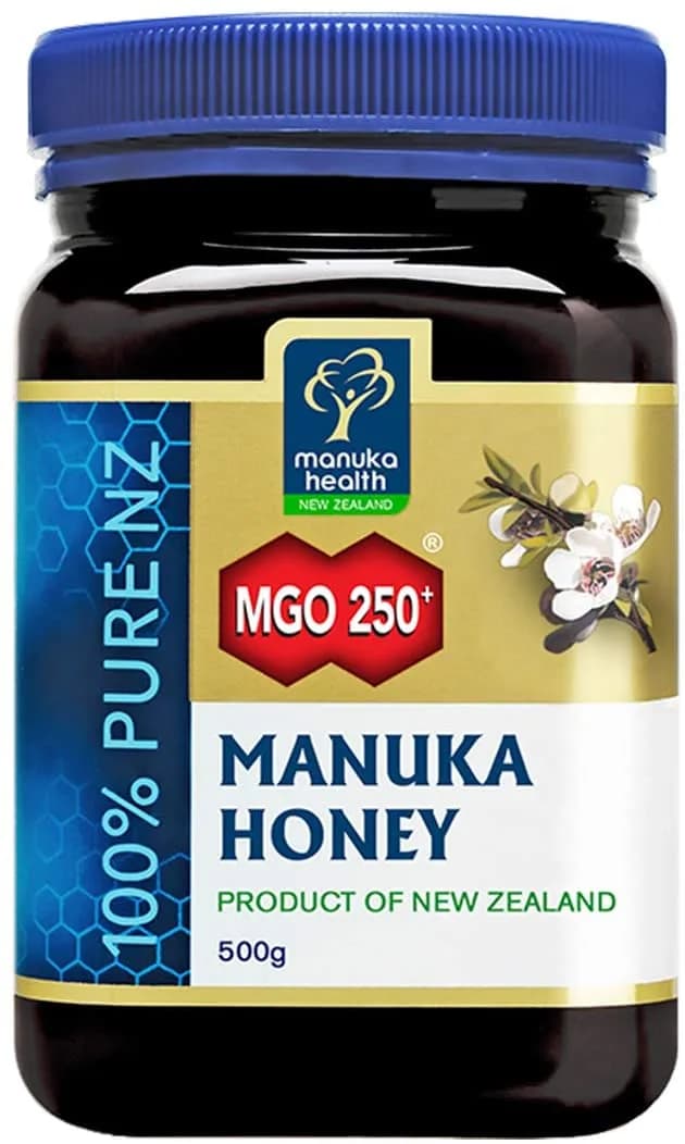Manuka Health Manuka Honey MGO 250+, 100% Pure New Zealand Honey, 1.1 lbs - 500 Grams مانوكا عسل نحل مانوكا النقى من نيوزيلندا 500جرام