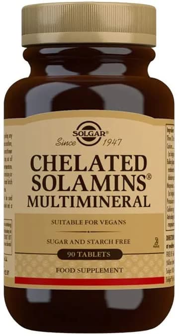 Solgar Chelated Solamins Multimineral – 90 Tablets