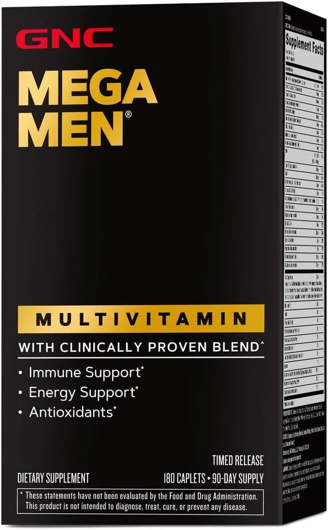 GNC Mega Men Multivitamin for Men, 180 Count by GNC