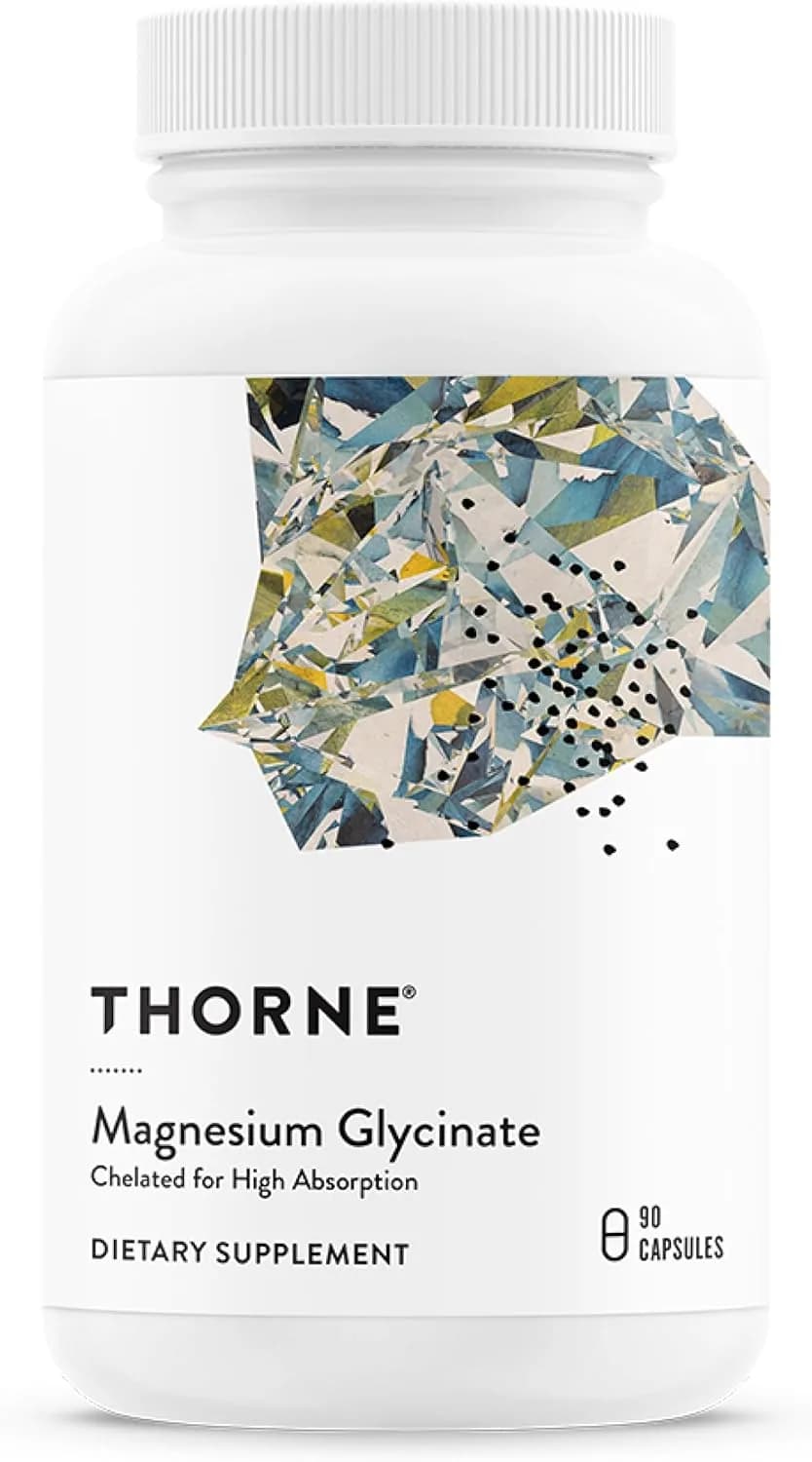 THORNE - Magnesium Glycinate - Supports Restful Sleep, Muscle Relaxation, Heart Health & Metabolism* - Chelated Magnesium Capsules - 90 Servings