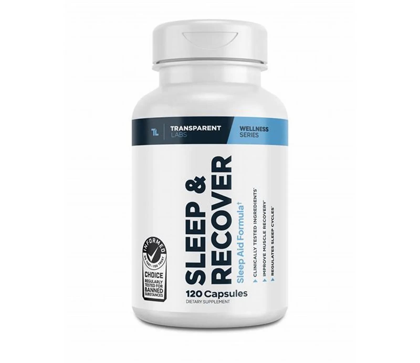 Sleep & Recovery Natural Sleep Aid, 120 Capsules by Transparent Labs