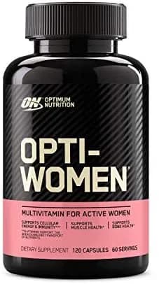 Optimum Nutrition Opti-Women multivitamins, Vitamin C, Zinc,iron and Vitamin D for Immune Support ,120 Capsules