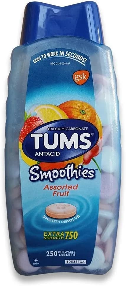 Extra Strength Smoothies, 250 Chewable Tablets by TUMS