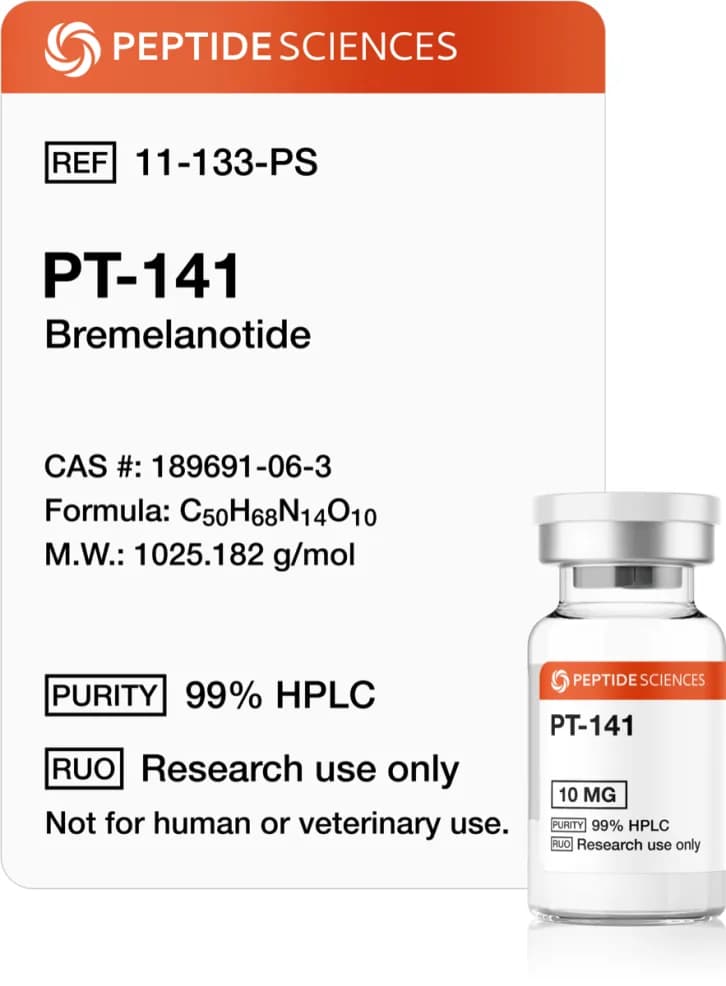 PT-141 Bremelanotide, 10 mg by Peptide Sciences