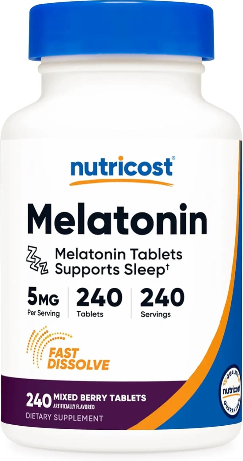 Nutricost, Melatonin 5mg, 240 Fast Dissolve Tablets