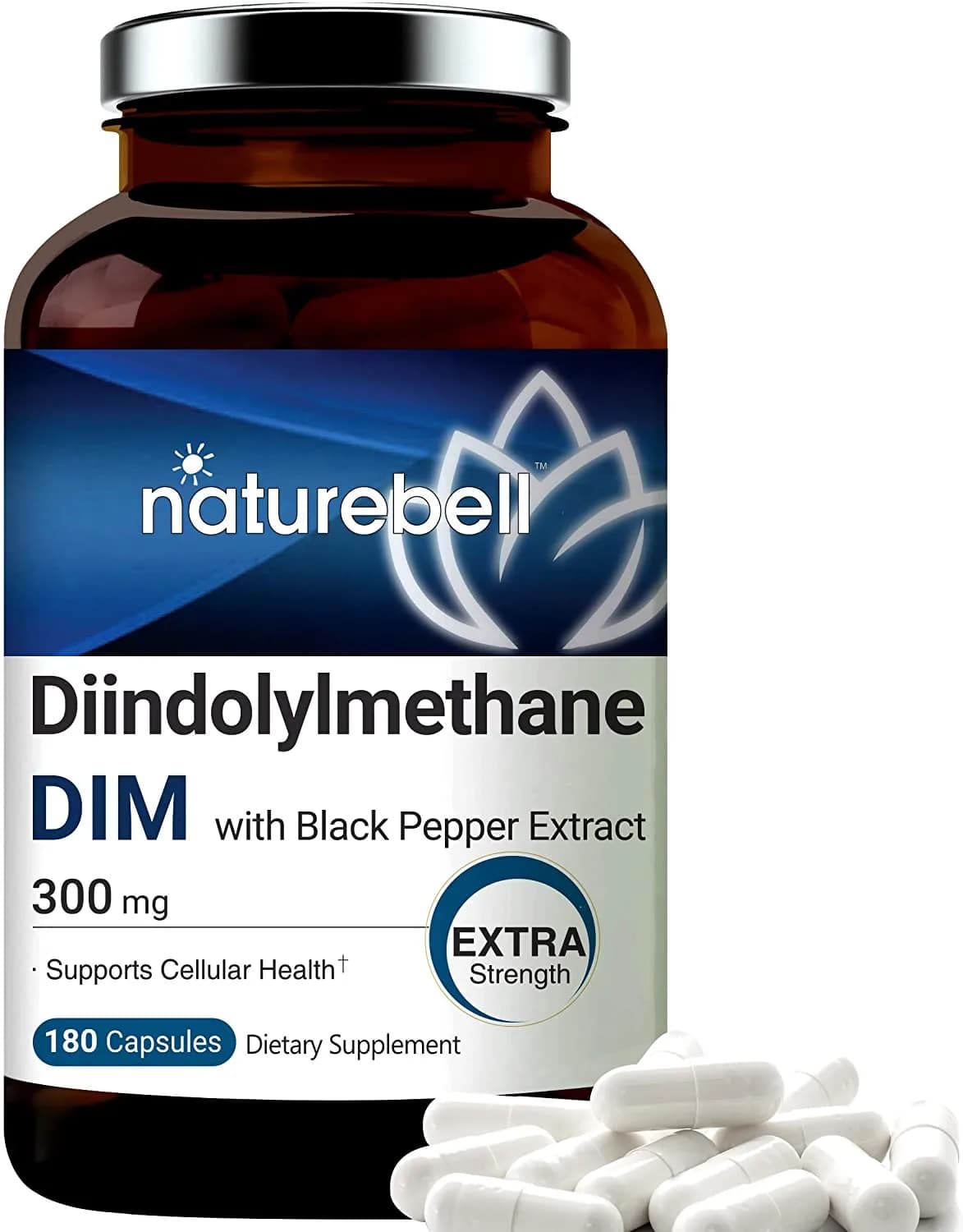 DIM Plus, 300 mg, 180 Capsules by naturebell