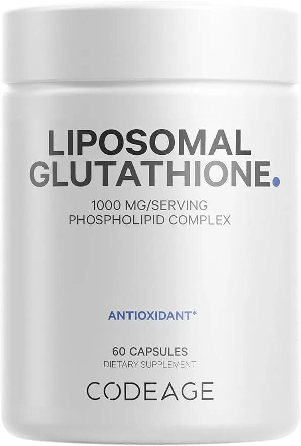 Codeage Liposomal Glutathione glutathione Antioxidant Phospholipid Complex, 1000 mg, 60 Capsules by Codeage