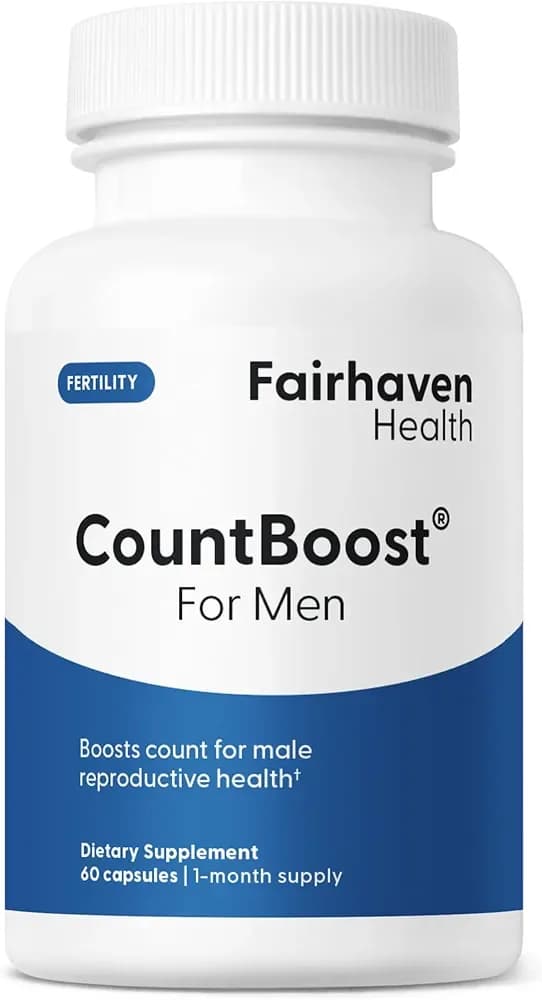 CountBoost for Men Male Fertility & Count, 60 Capsules by FAIRHAVEN HEALTH