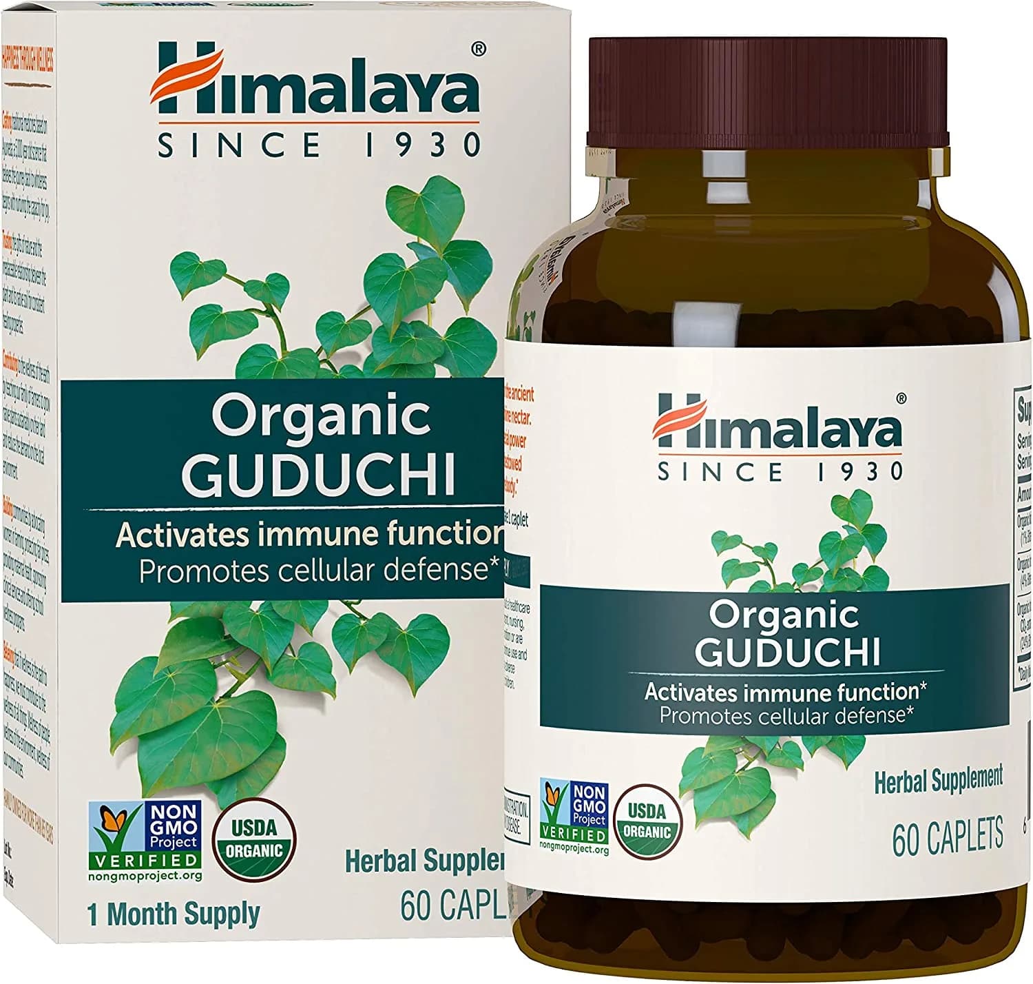 Himalaya Organic Guduchi for Active Immune Support 60 Caplets