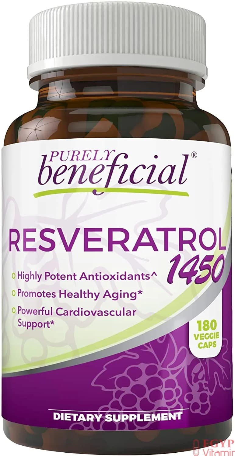 PURELY beneficial PURELY beneficial RESVERATROL, 1450 mg, 180 Capsules