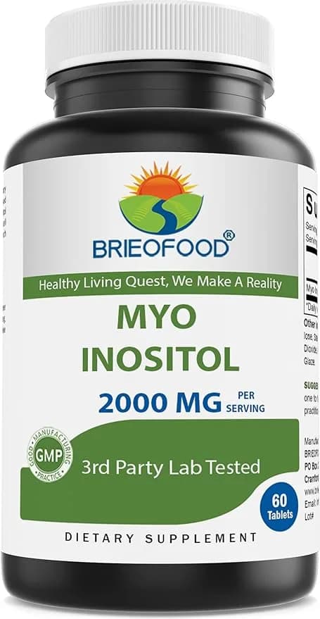 Brieofood Myo Inositol 2000 mg per serving - 60 Tablets