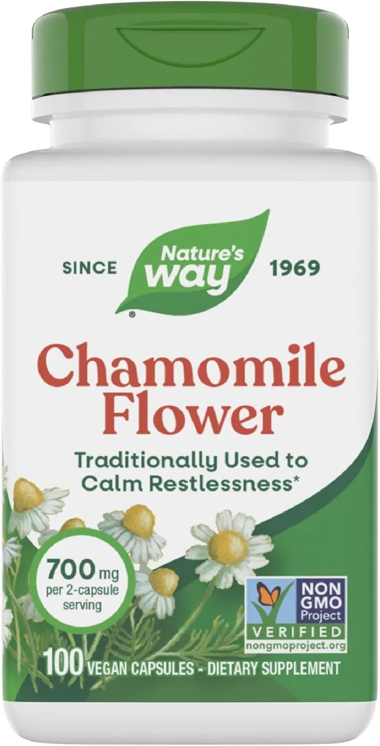 Chamomile Flower Herbal Relaxation, 100 Capsules by Nature's Way