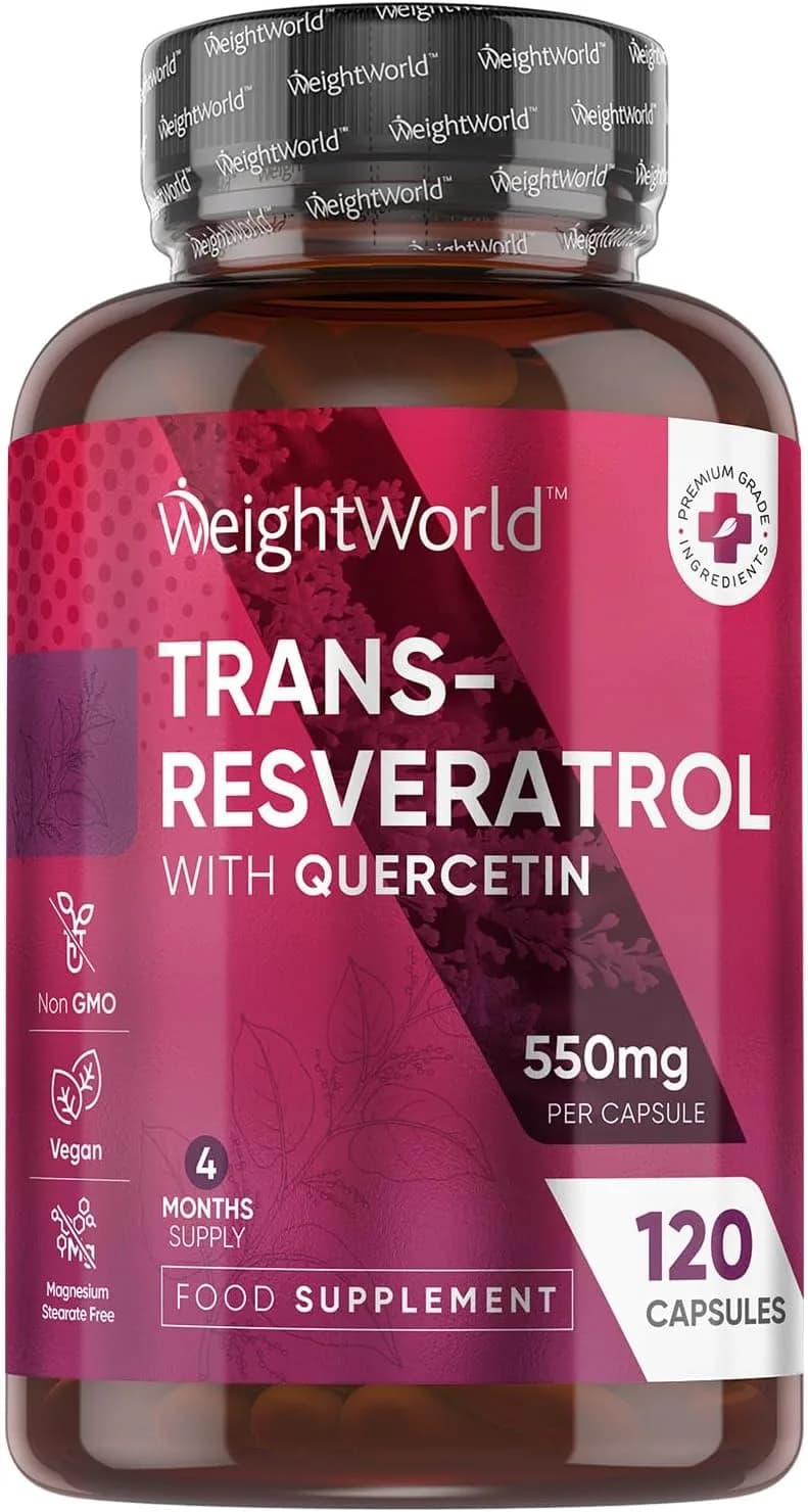 WeightWorld Trans-Resveratrol+Quercetin, 120 Capsules