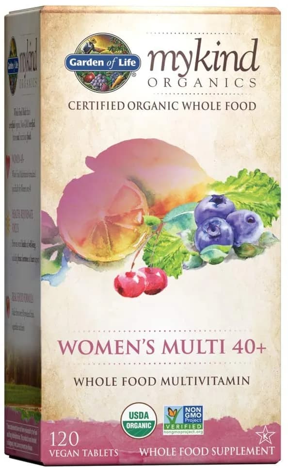 Multivitamin for Women mykind Organic Women's 40+, 120 Tablets by Garden of Life