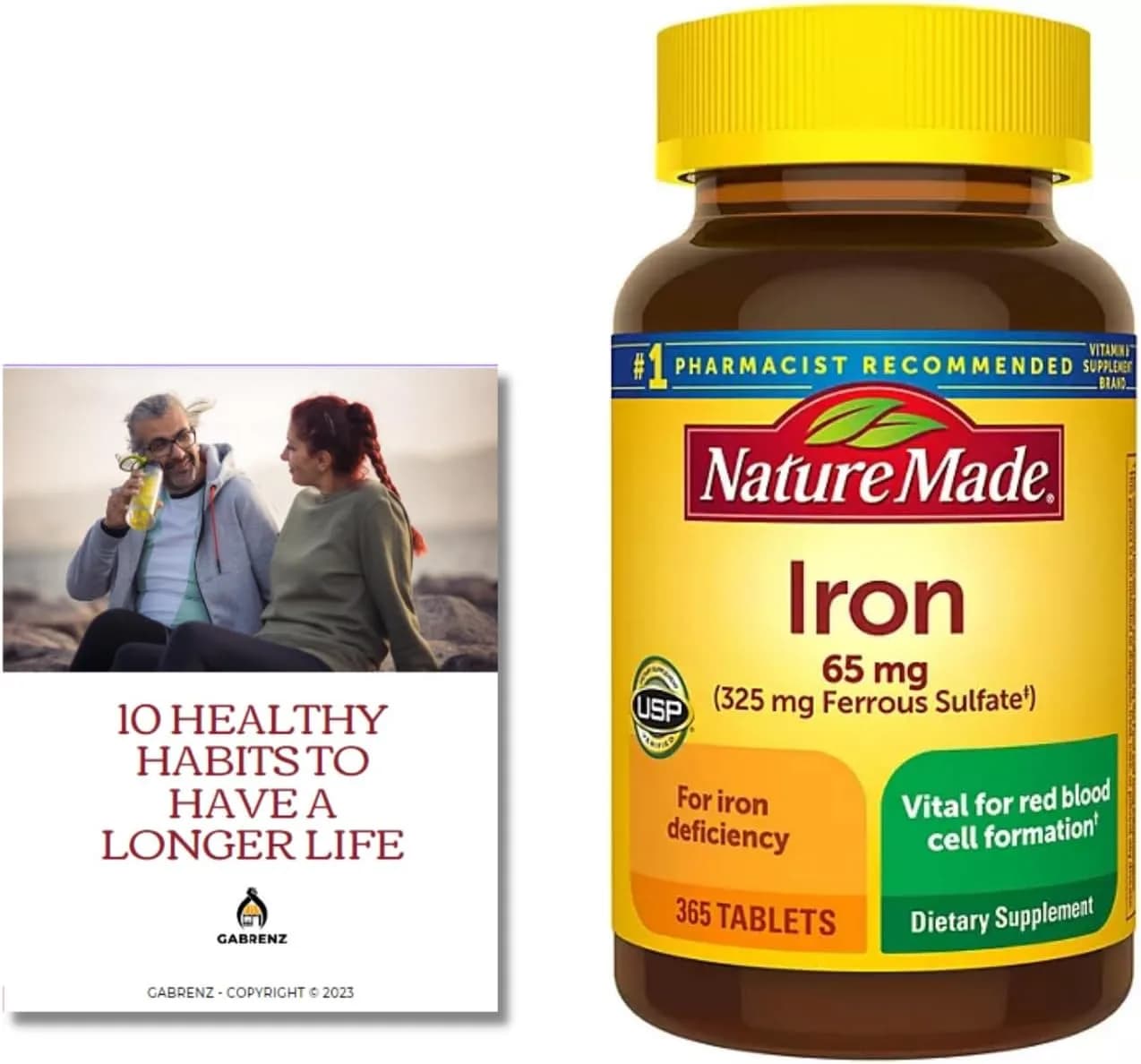 Nature Made Iron 65 mg, 365 Tablets