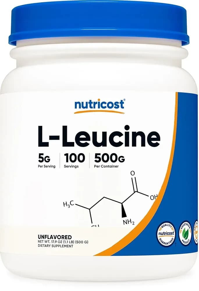Pure L-Leucine Powder, 500 g by NutriCost
