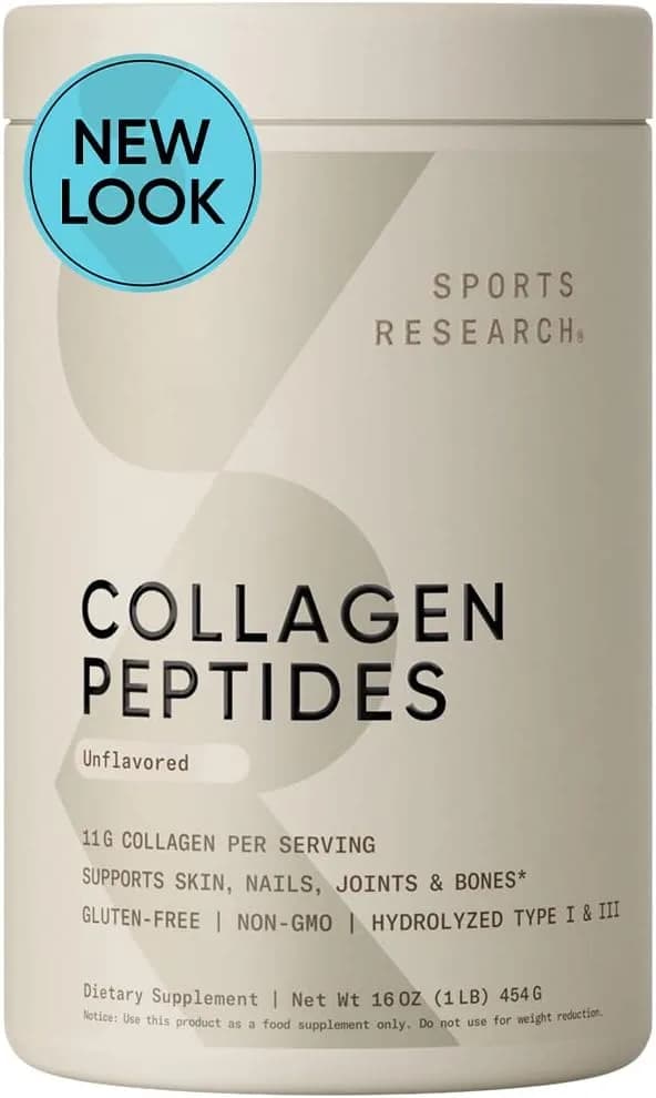Sports Research Collagen Peptides Hydrolyzed Type 1 & 3 by Sports Research
